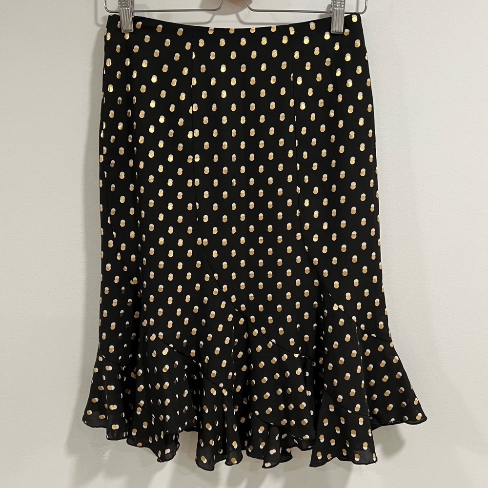 Who What Wear Polka Dot Ruffled Skirt Size 2